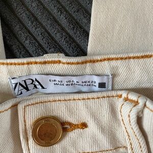 Zara Beige Trousers Cropped